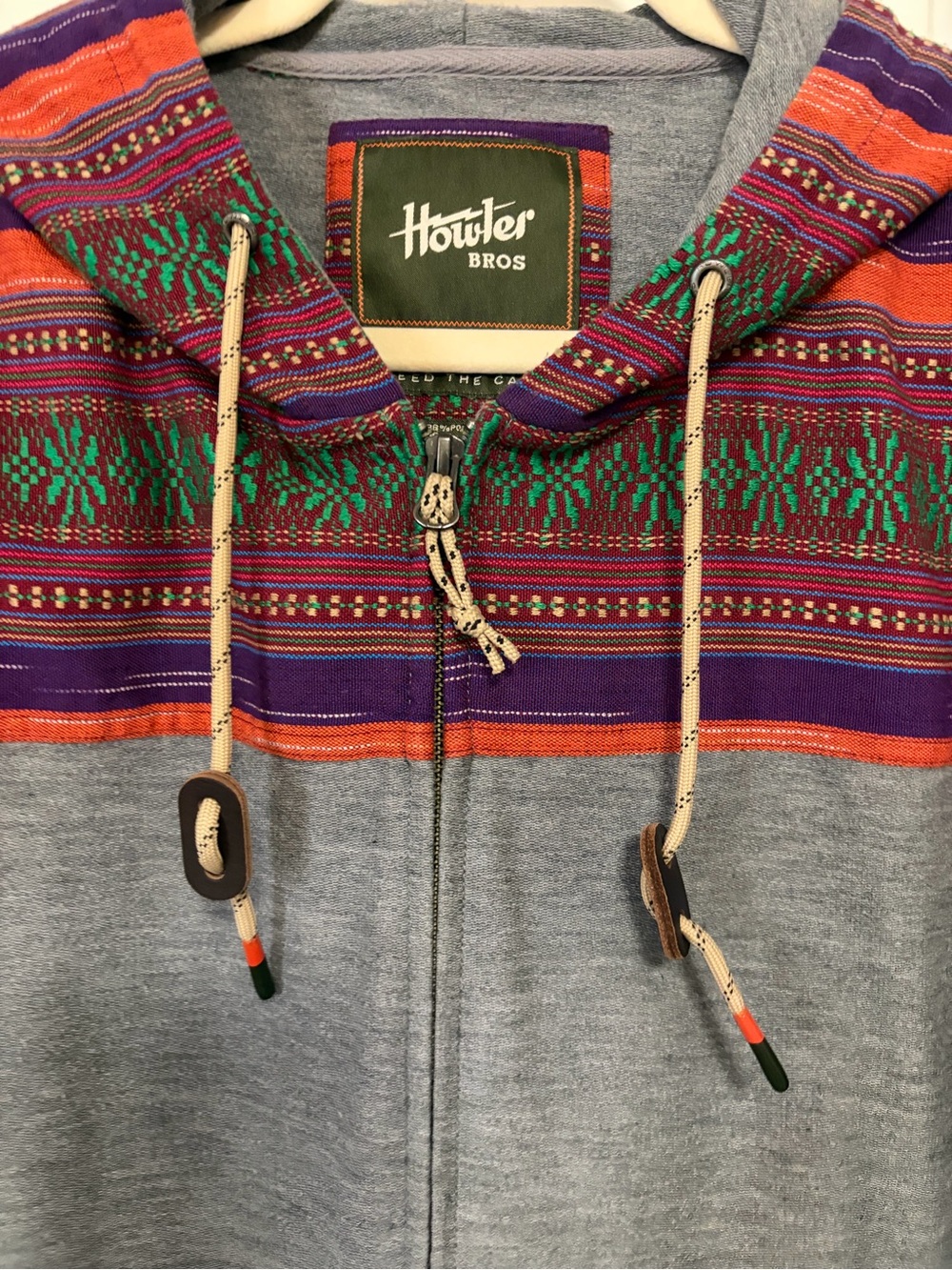 ♥️🌵💙Howler Brothers Full Zip Hoodie & Colorful Embroidered Jacket 💜🌵🧡
